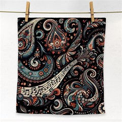 Paisley Print Musical Notes7 Face Towel by RiverRootz