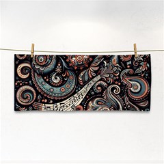 Paisley Print Musical Notes7 Hand Towel