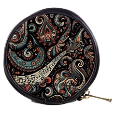 Paisley Print Musical Notes7 Mini Makeup Bag