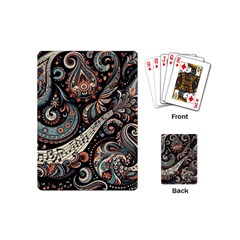 Paisley Print Musical Notes7 Playing Cards Single Design (mini)