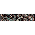 Paisley Print Musical Notes7 Small Premium Plush Fleece Scarf Front