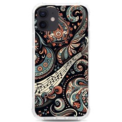 Paisley Print Musical Notes7 Iphone 12/12 Pro Tpu Uv Print Case by RiverRootz