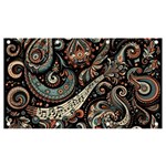 Paisley Print Musical Notes7 Banner and Sign 7  x 4  Front