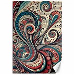 Paisley Print Musical Notes6 Canvas 20  x 30  19.62 x28.9  Canvas - 1