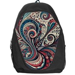 Paisley Print Musical Notes6 Backpack Bag by RiverRootz