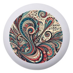 Paisley Print Musical Notes6 Dento Box With Mirror by RiverRootz