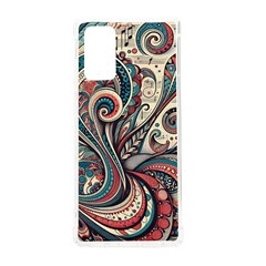 Paisley Print Musical Notes6 Samsung Galaxy Note 20 Tpu Uv Case by RiverRootz