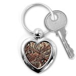 Paisley Print Musical Notes5 Key Chain (Heart) Front