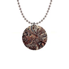 Paisley Print Musical Notes5 1  Button Necklace by RiverRootz