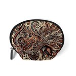 Paisley Print Musical Notes5 Accessory Pouch (Small) Back