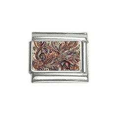 Paisley Print Musical Notes5 Italian Charm (9mm)