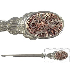 Paisley Print Musical Notes5 Letter Opener