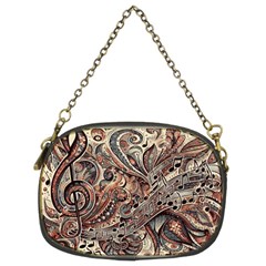 Paisley Print Musical Notes5 Chain Purse (two Sides) by RiverRootz