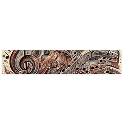 Paisley Print Musical Notes5 Small Premium Plush Fleece Scarf