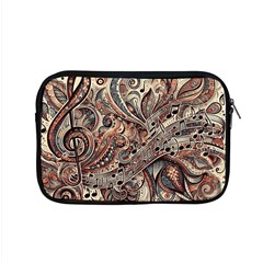 Paisley Print Musical Notes5 Apple Macbook Pro 15  Zipper Case