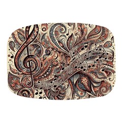 Paisley Print Musical Notes5 Mini Square Pill Box by RiverRootz