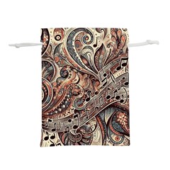 Paisley Print Musical Notes5 Lightweight Drawstring Pouch (s) by RiverRootz