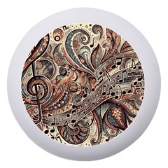 Paisley Print Musical Notes5 Dento Box With Mirror by RiverRootz