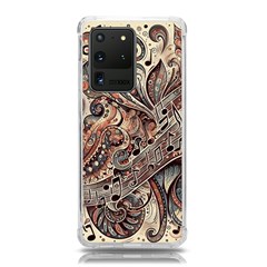 Paisley Print Musical Notes5 Samsung Galaxy S20 Ultra 6 9 Inch Tpu Uv Case by RiverRootz