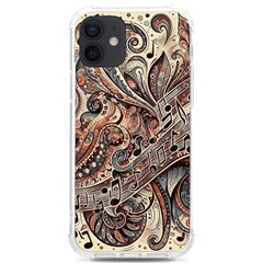 Paisley Print Musical Notes5 Iphone 12/12 Pro Tpu Uv Print Case by RiverRootz