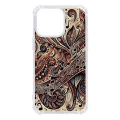 Paisley Print Musical Notes5 Iphone 13 Pro Tpu Uv Print Case by RiverRootz