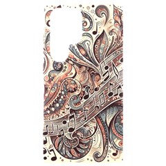 Paisley Print Musical Notes5 Samsung Galaxy S24 Ultra 6 9 Inch Black Tpu Uv Case by RiverRootz