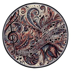 Paisley Print Musical Notes5 Wireless Fast Charger(black)