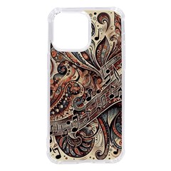 Paisley Print Musical Notes5 Iphone 14 Pro Max Tpu Uv Print Case by RiverRootz