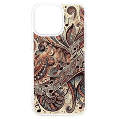 Paisley Print Musical Notes5 Iphone 15 Pro Max Tpu Uv Print Case