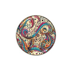 Paisley Print Musical Notes Hat Clip Ball Marker (10 Pack) by RiverRootz