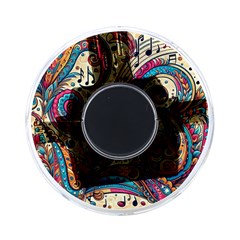 Paisley Print Musical Notes On-the-go Memory Card Reader by RiverRootz