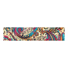 Paisley Print Musical Notes Velvet Scrunchie by RiverRootz