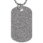 Fuck You Phrase Sketchy Drawing Motif Random Pattern Black Backgrond Dog Tag (Two Sides) Front