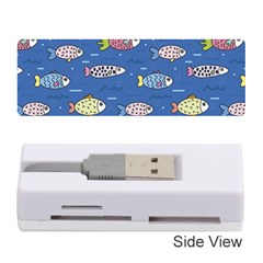 Sea Fish Blue Submarine Animals Patteen Memory Card Reader (stick)