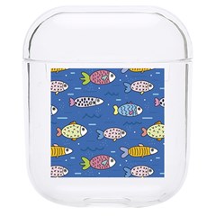 Sea Fish Blue Submarine Animals Patteen Hard Pc Airpods 1/2 Case by Maspions