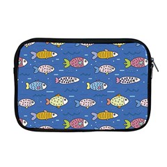 Sea Fish Blue Submarine Animals Patteen Apple Macbook Pro 17  Zipper Case by Maspions