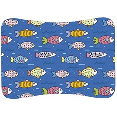 Sea Fish Blue Submarine Animals Patteen Velour Seat Head Rest Cushion