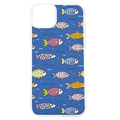 Sea Fish Blue Submarine Animals Patteen Iphone 15 Tpu Uv Print Case by Maspions