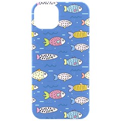 Sea Fish Blue Submarine Animals Patteen Iphone 15 Pro Black Uv Print Pc Hardshell Case by Maspions