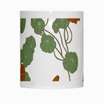 Nasturtium Flowers Plant Leaves White Mug Center