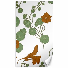 Nasturtium Flowers Plant Leaves Canvas 40  X 72  by Ndabl3x