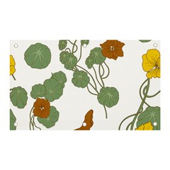 Nasturtium Flowers Plant Leaves Banner And Sign 5  X 3  by Ndabl3x