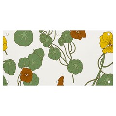 Nasturtium Flowers Plant Leaves Banner And Sign 6  X 3  by Ndabl3x