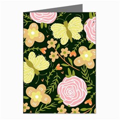 Flowers Rose Blossom Pattern Greeting Cards (pkg Of 8) by Ndabl3x