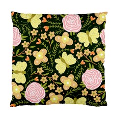 Flowers Rose Blossom Pattern Standard Cushion Case (one Side) by Ndabl3x