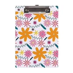 Pattern Background Vintage Floral A5 Acrylic Clipboard by Ndabl3x