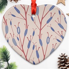 Abstract Pattern Floral Branches Ornament (heart)