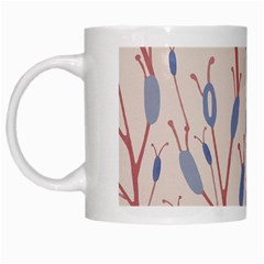 Abstract Pattern Floral Branches White Mug by Ndabl3x