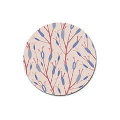 Abstract Pattern Floral Branches Magnet 3  (round) by Ndabl3x