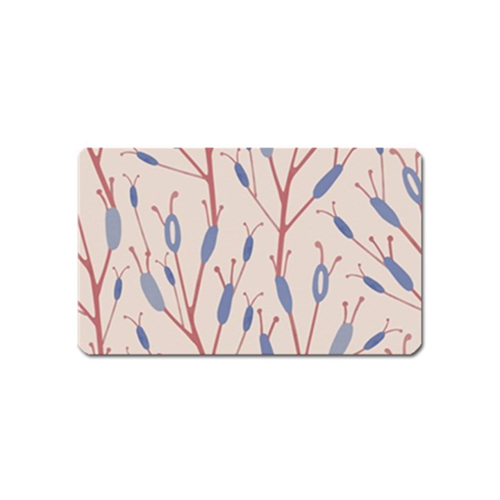 Abstract Pattern Floral Branches Magnet (Name Card)